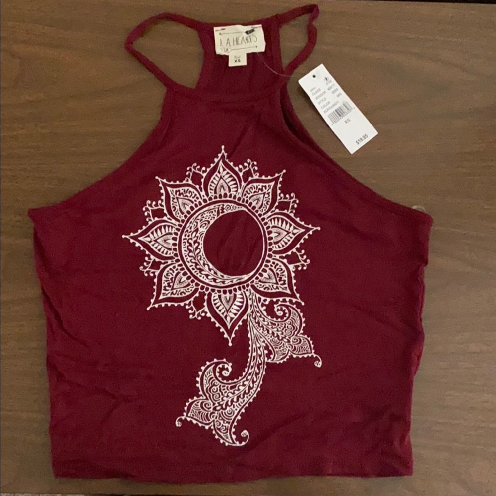 Flower crop shirt